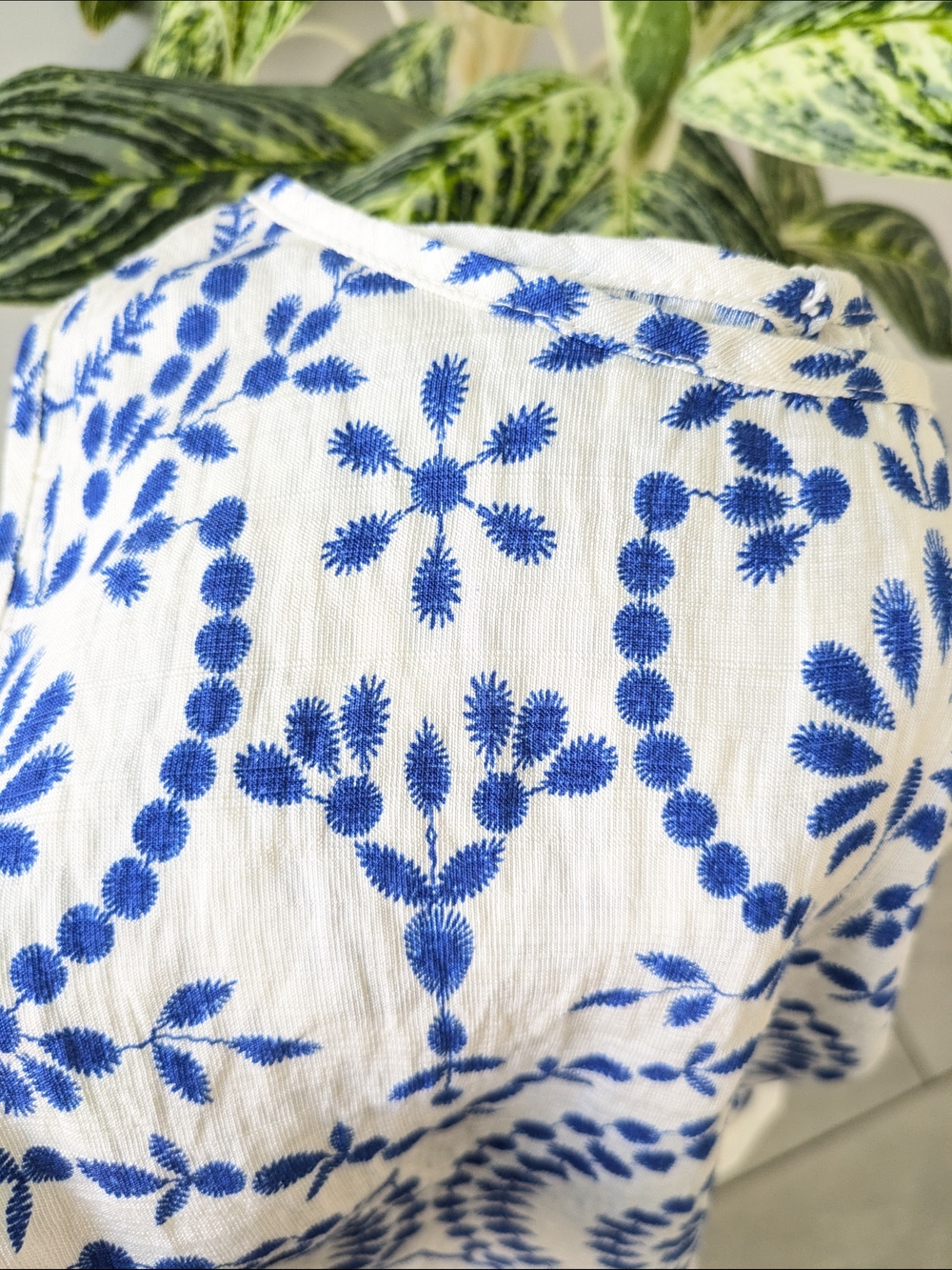 SHEIN Blue & White Printed Two-Piece Set - Picture 10 of 10
